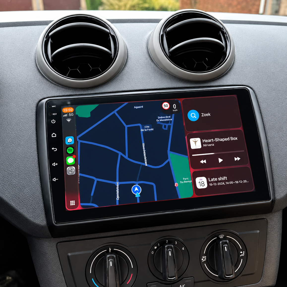 Écran CarPlay/Android Seat Ibiza (2016-2017) — Écran HD tactile sans fil