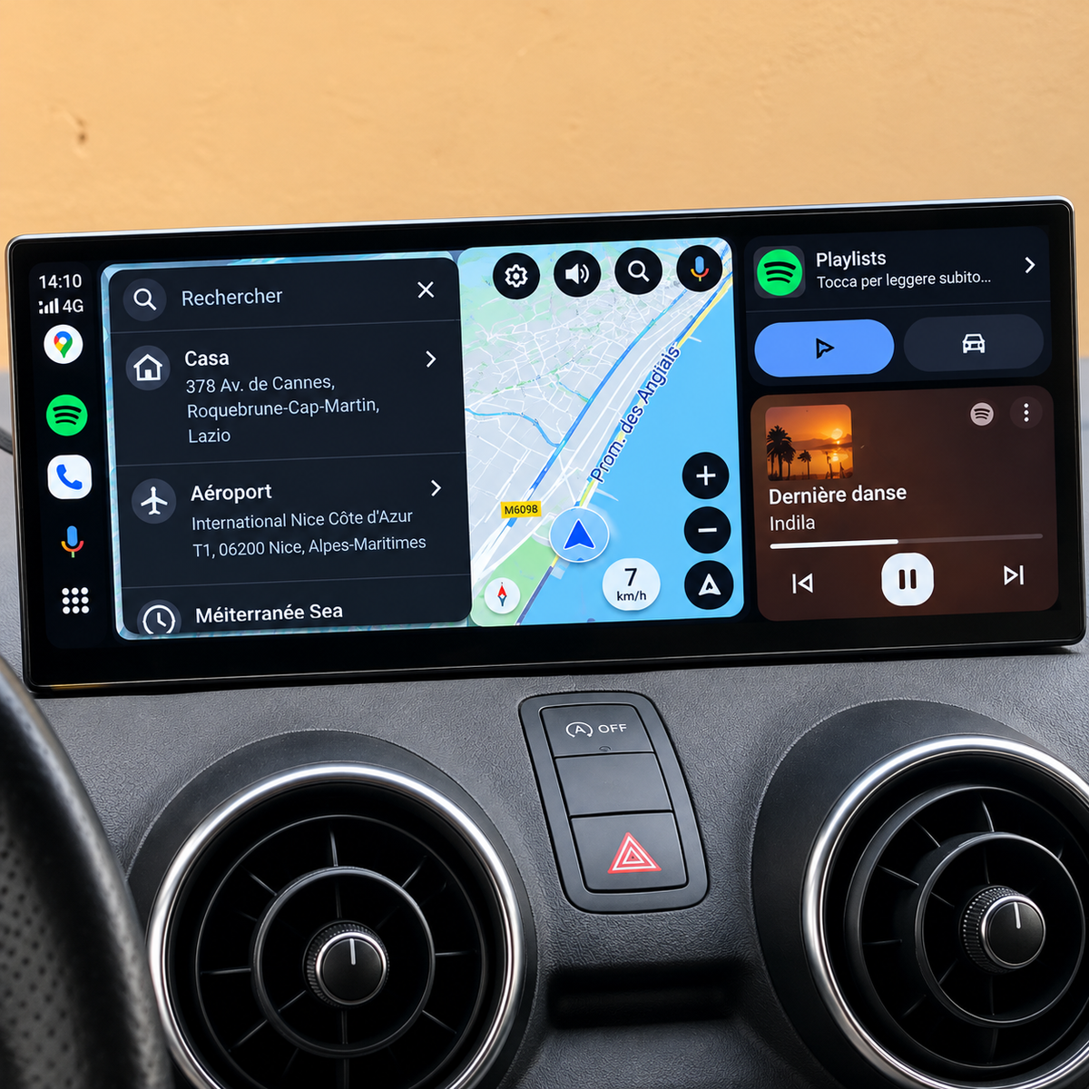Écran CarPlay/Android Audi A1 (2014-2020) — Écran HD tactile sans fil