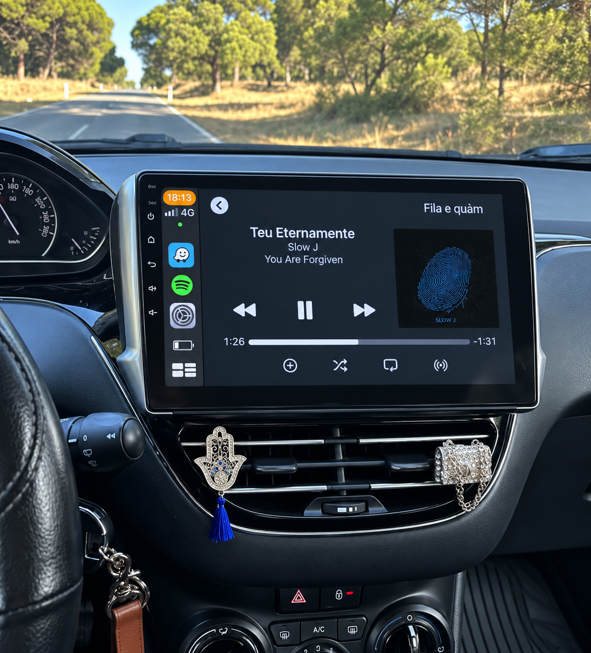 Écran CarPlay/Android Peugeot 208 (2012-2018) — Écran HD tactile sans fil
