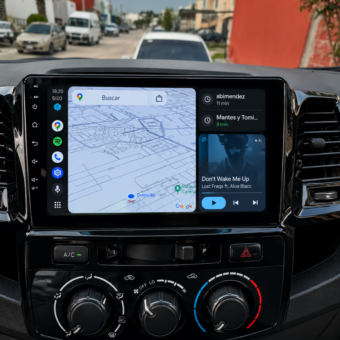 Écran CarPlay/Android Toyota Hilux (2007-2015) — Écran HD tactile sans fil