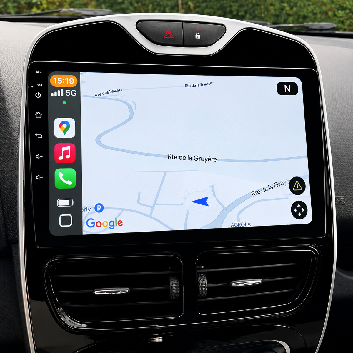 Écran CarPlay/Android Renault Clio 4 (2012-2019) — Écran HD tactile sans fil