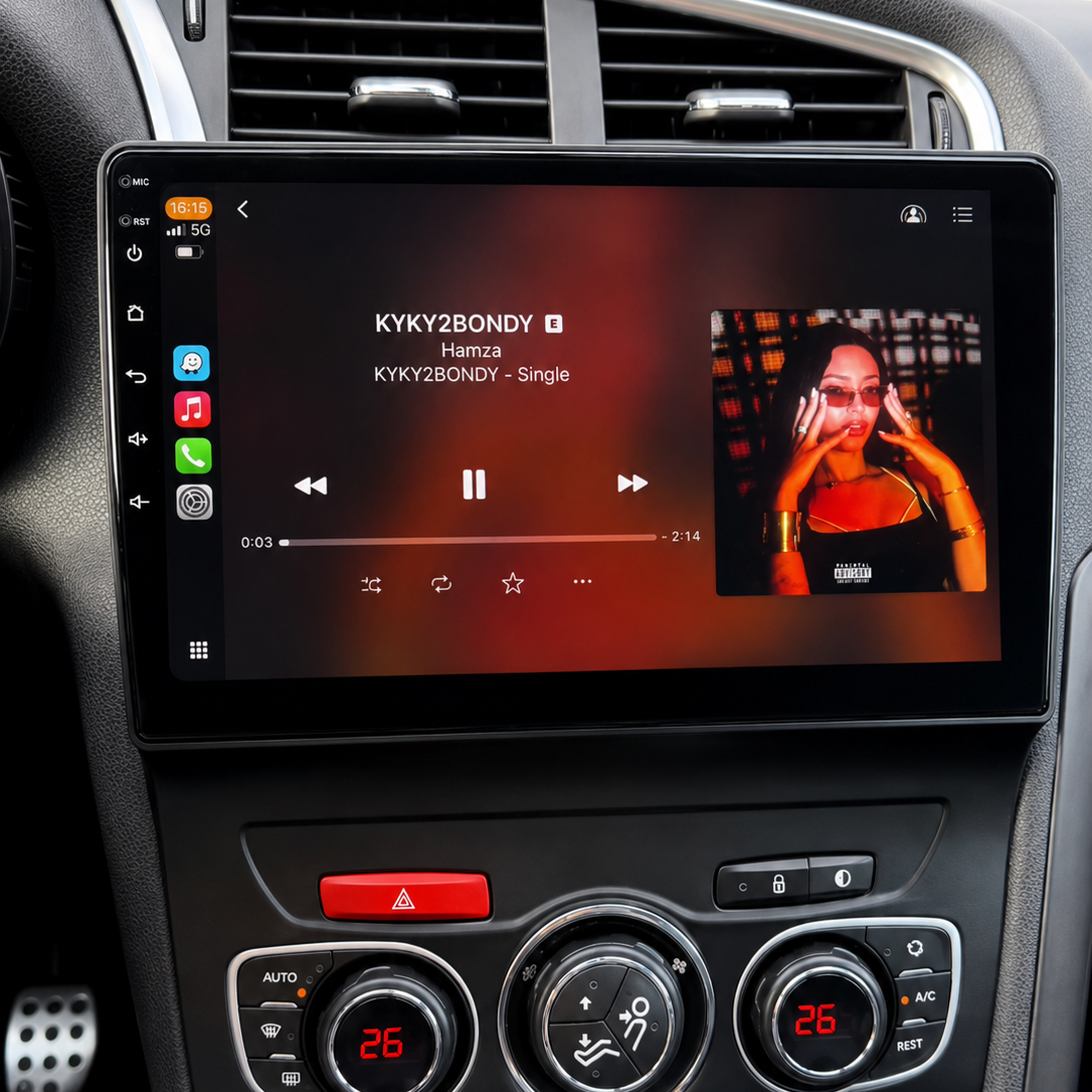 Écran CarPlay/Android Citroën C4 / DS4 (2012-2016) — Écran HD tactile sans fil