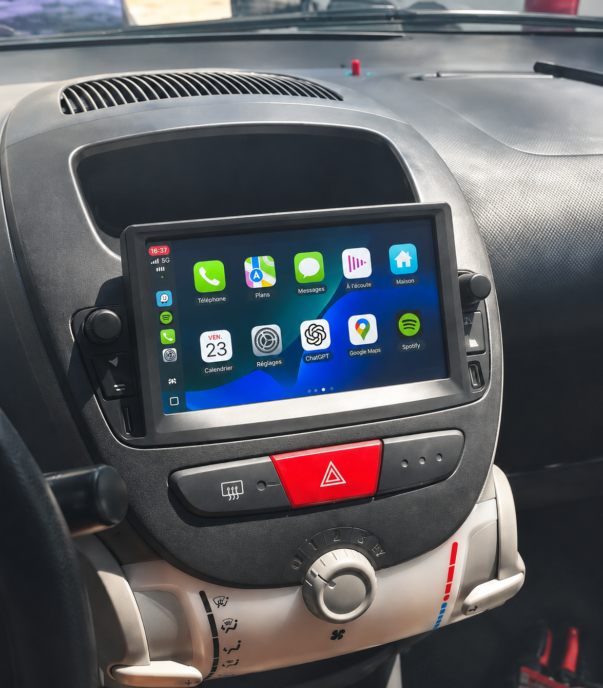 Écran CarPlay Android Auto Toyota Aygo (2005-2014) — Spark Auto