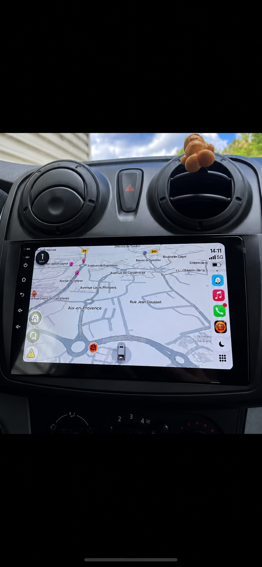 Écran CarPlay/Android Dacia Sandero (2014-2019) — Écran HD tactile sans fil