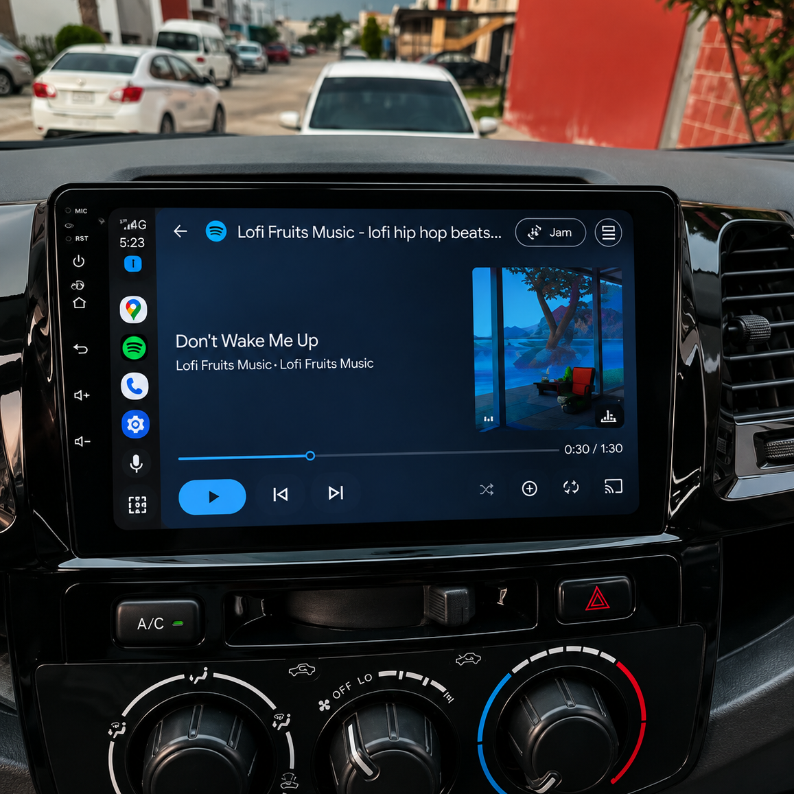 Écran CarPlay/Android Toyota Hilux (2007-2015) — Écran HD tactile sans fil