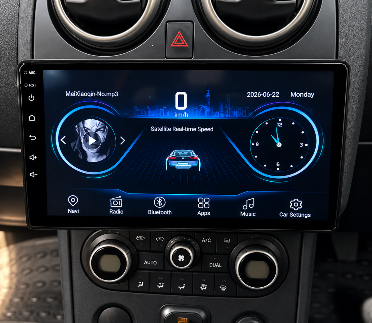 Écran CarPlay/Android Nissan Qashqai J10 (2006-2013) — Écran HD tactile sans fil