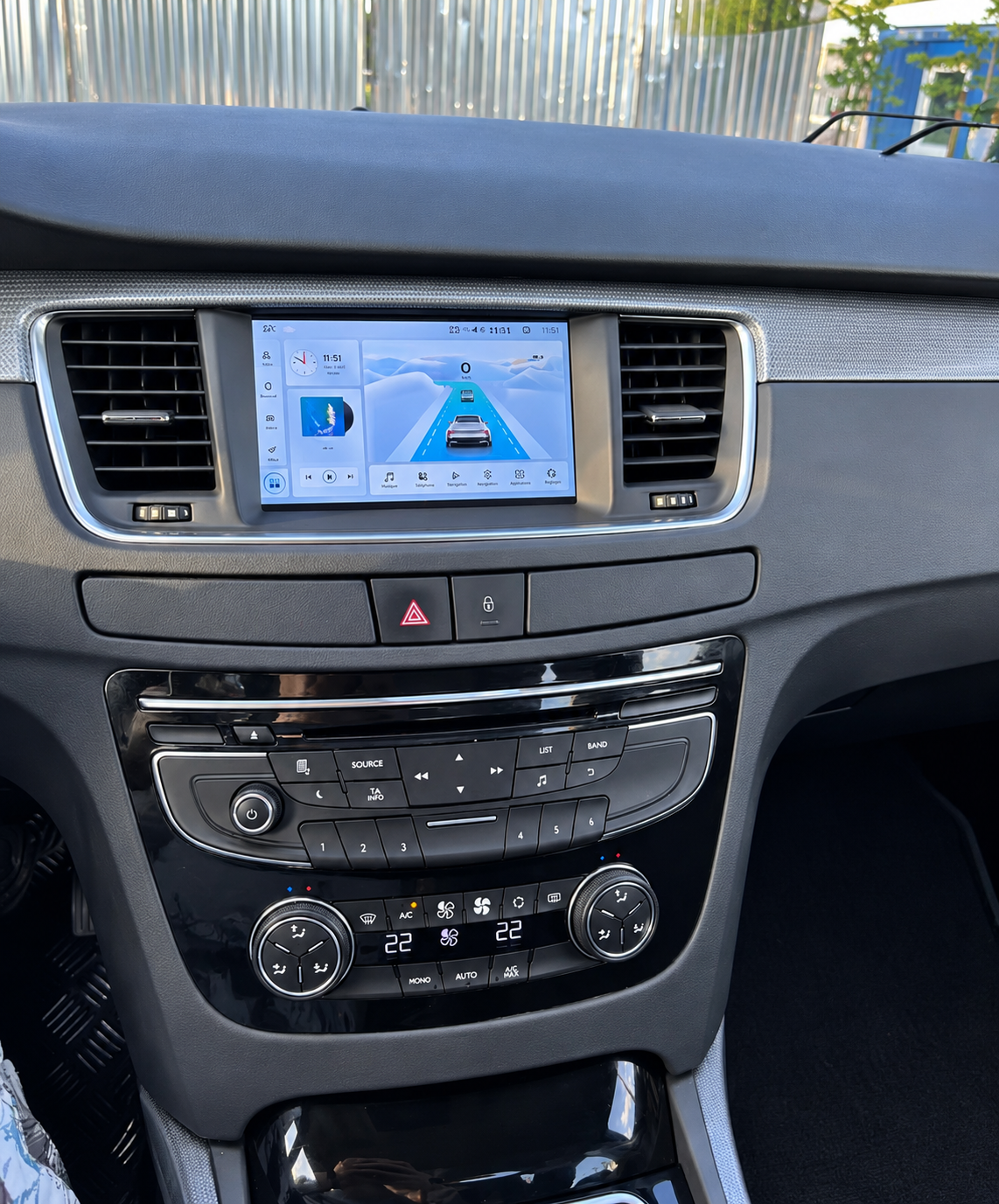 Écran CarPlay/Android Peugeot 508 / SW (2011-2018) — Écran HD tactile sans fil