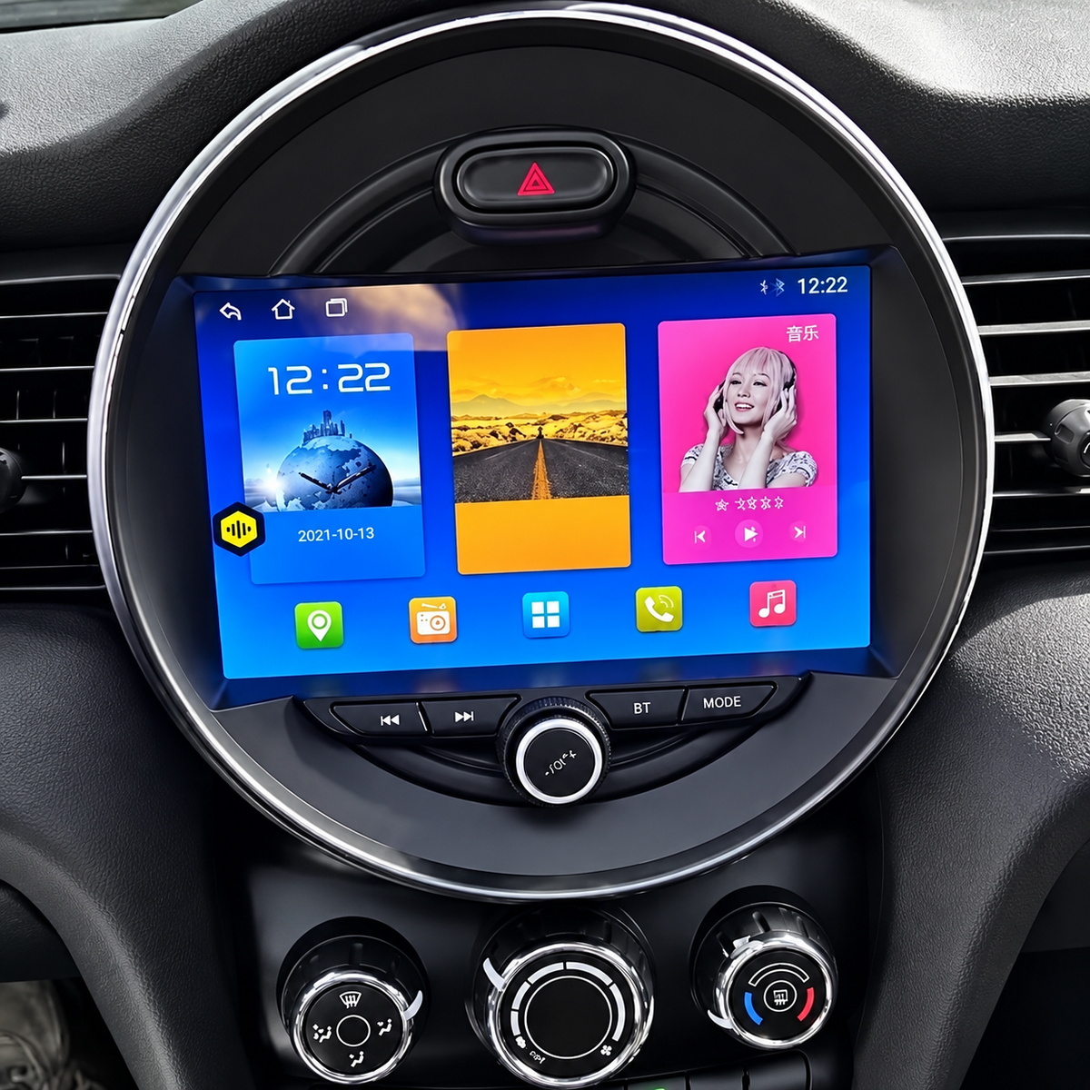 Écran CarPlay/Android Mini Cooper F55 (2015-2019) — Écran HD tactile sans fil