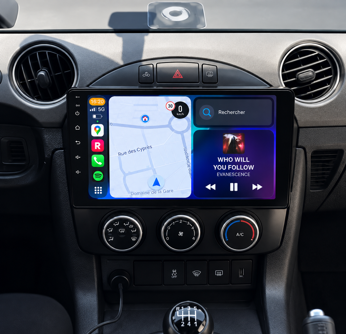 Écran CarPlay/Android Mazda MX-5 (2005-2015) — Écran HD tactile sans fil