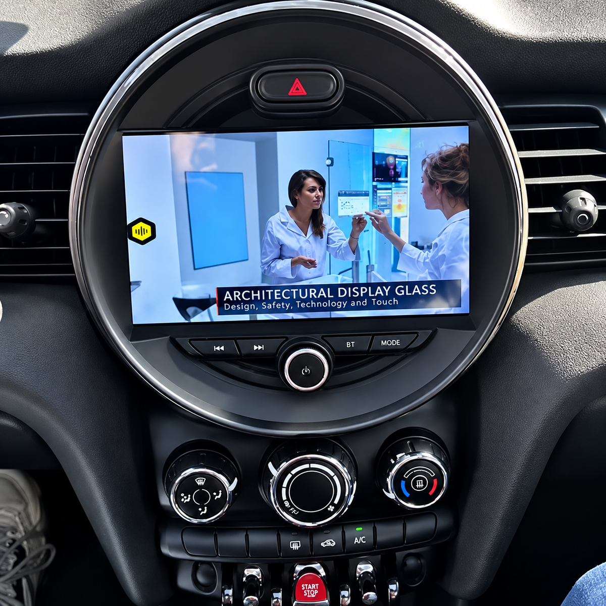 Écran CarPlay/Android Mini Cooper F55 (2015-2019) — Écran HD tactile sans fil