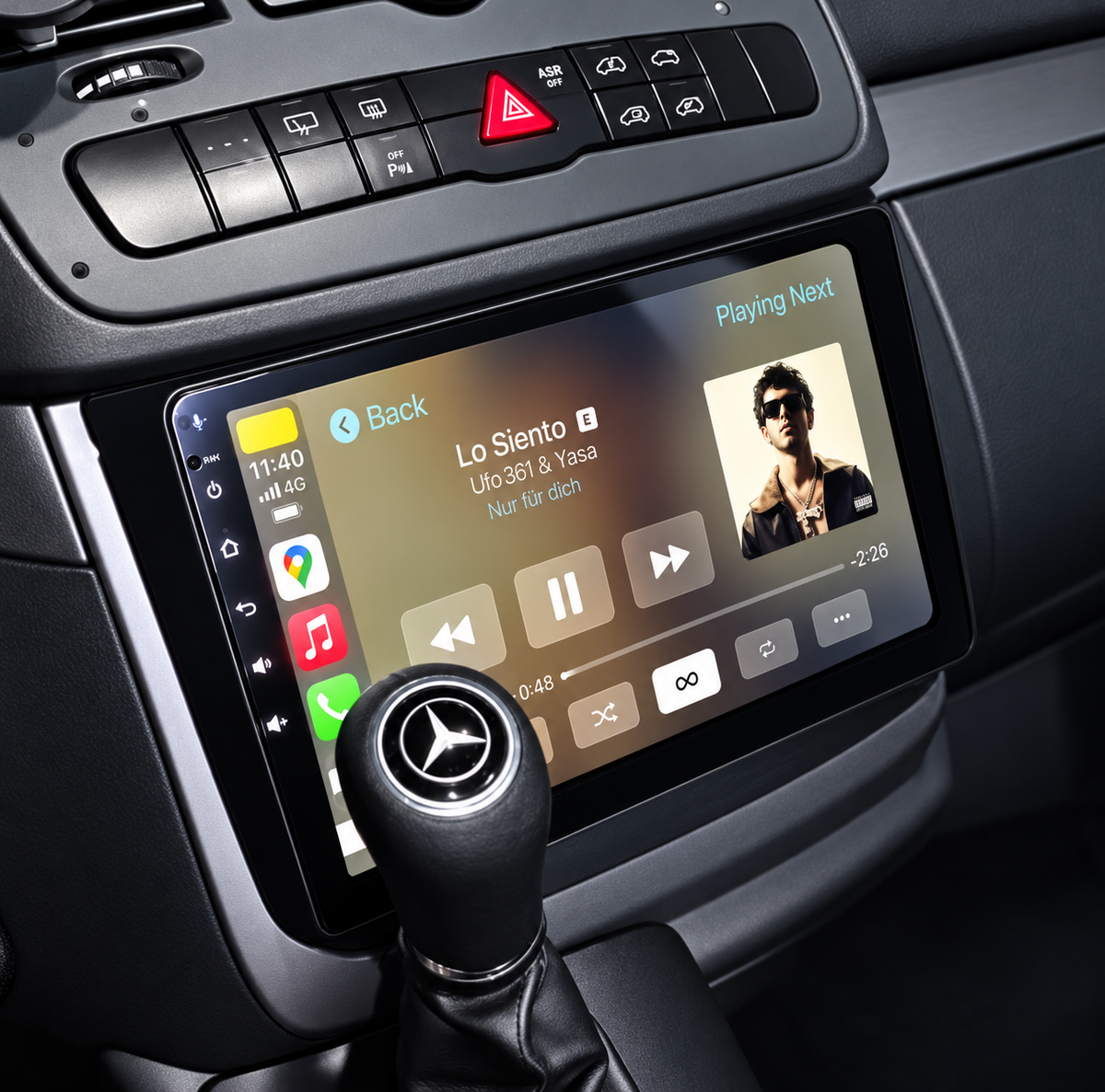 Écran CarPlay/Android Mercedes Vito / Viano (2003-2015) — Écran HD tactile sans fil
