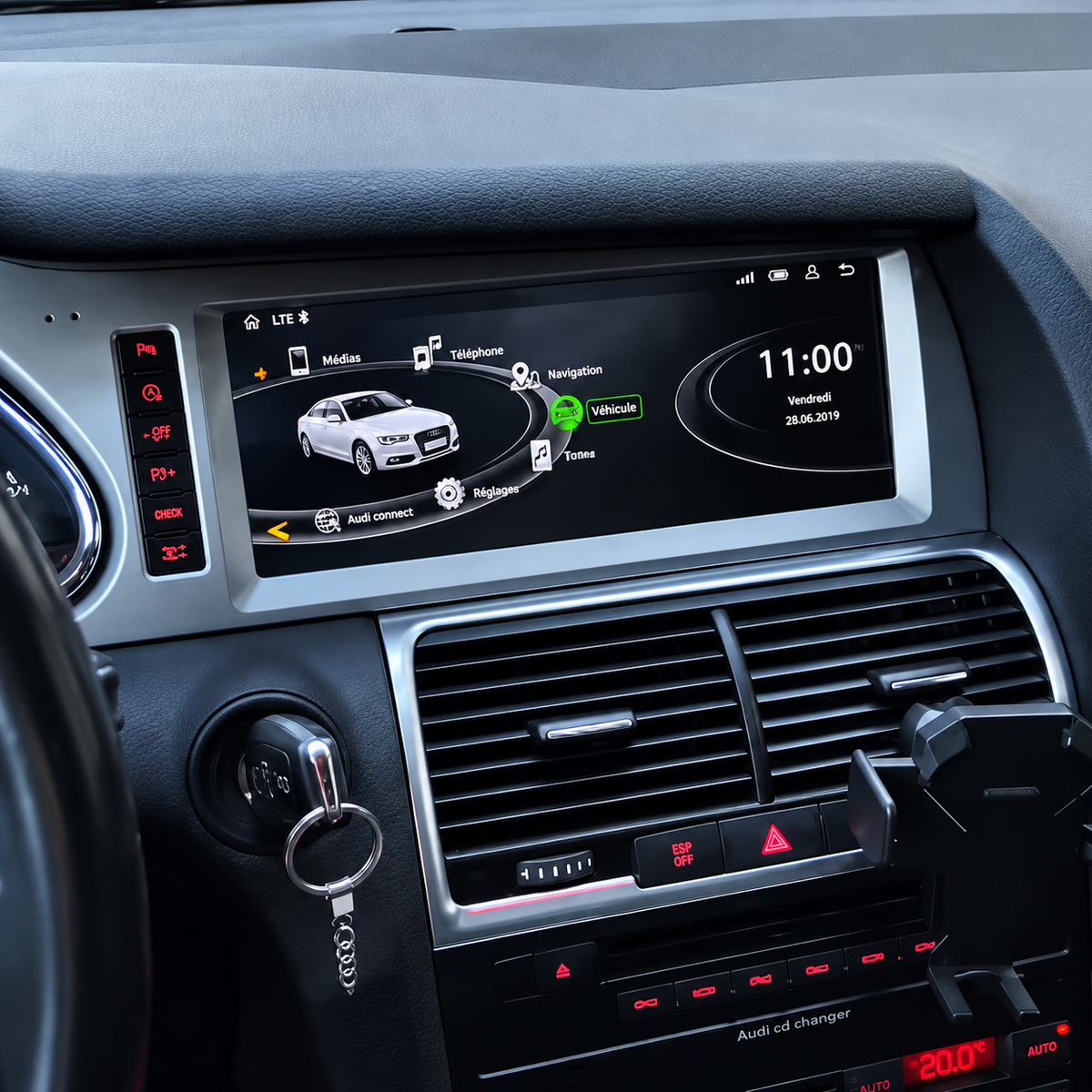 Boîtier CarPlay/Android Audi Q7 (2005-2009)