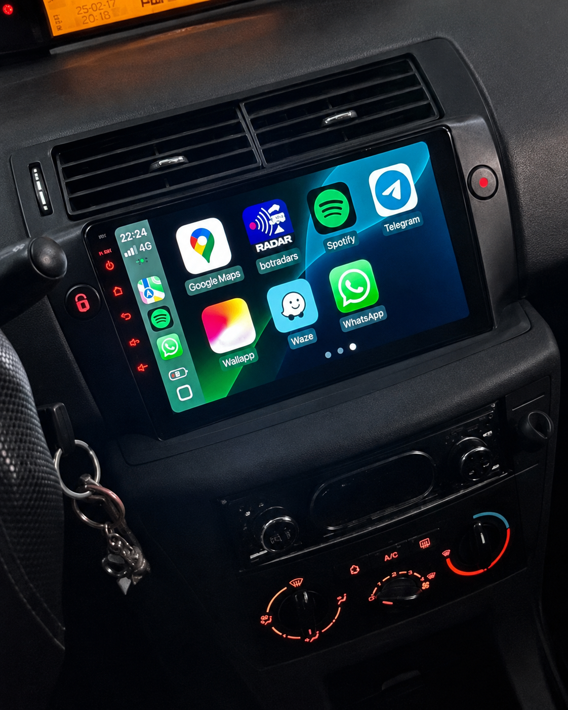 Écran CarPlay Android Auto Citroën C4 (2004-2011) — Spark Auto