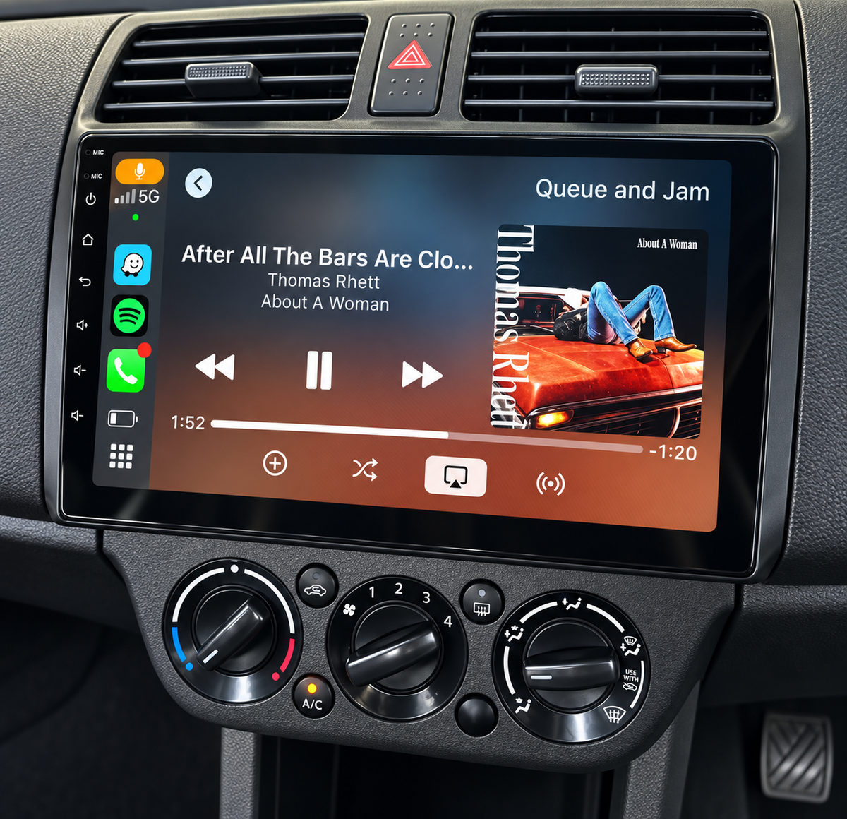 Écran CarPlay/Android Suzuki Swift (2003-2010) — Écran HD tactile sans fil