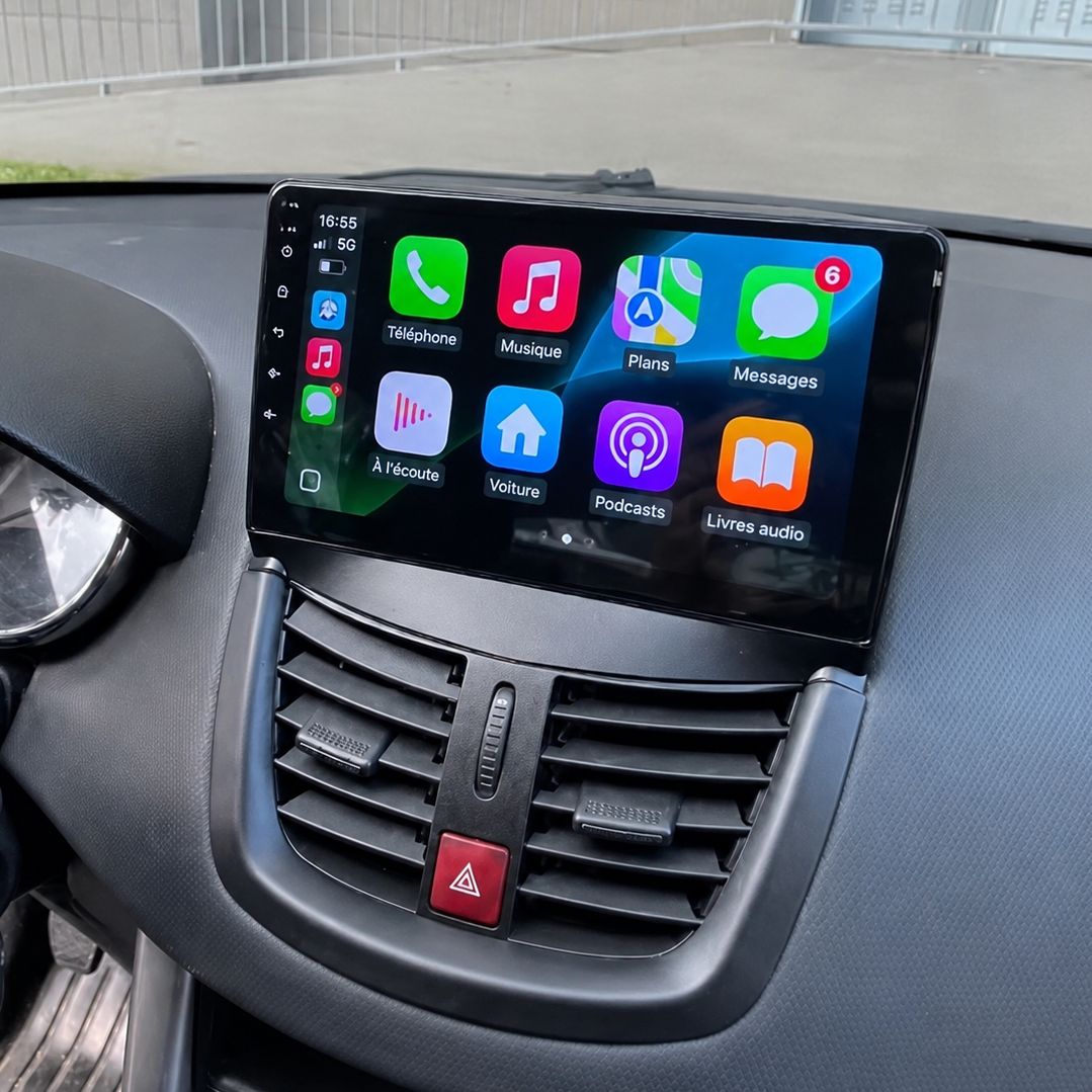 Écran CarPlay Android Auto Peugeot 207 (2006-2015) — Spark Auto