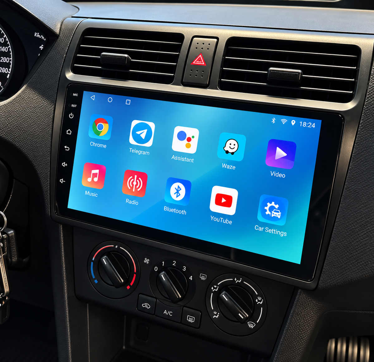 Écran CarPlay/Android Suzuki Swift (2003-2010) — Écran HD tactile sans fil
