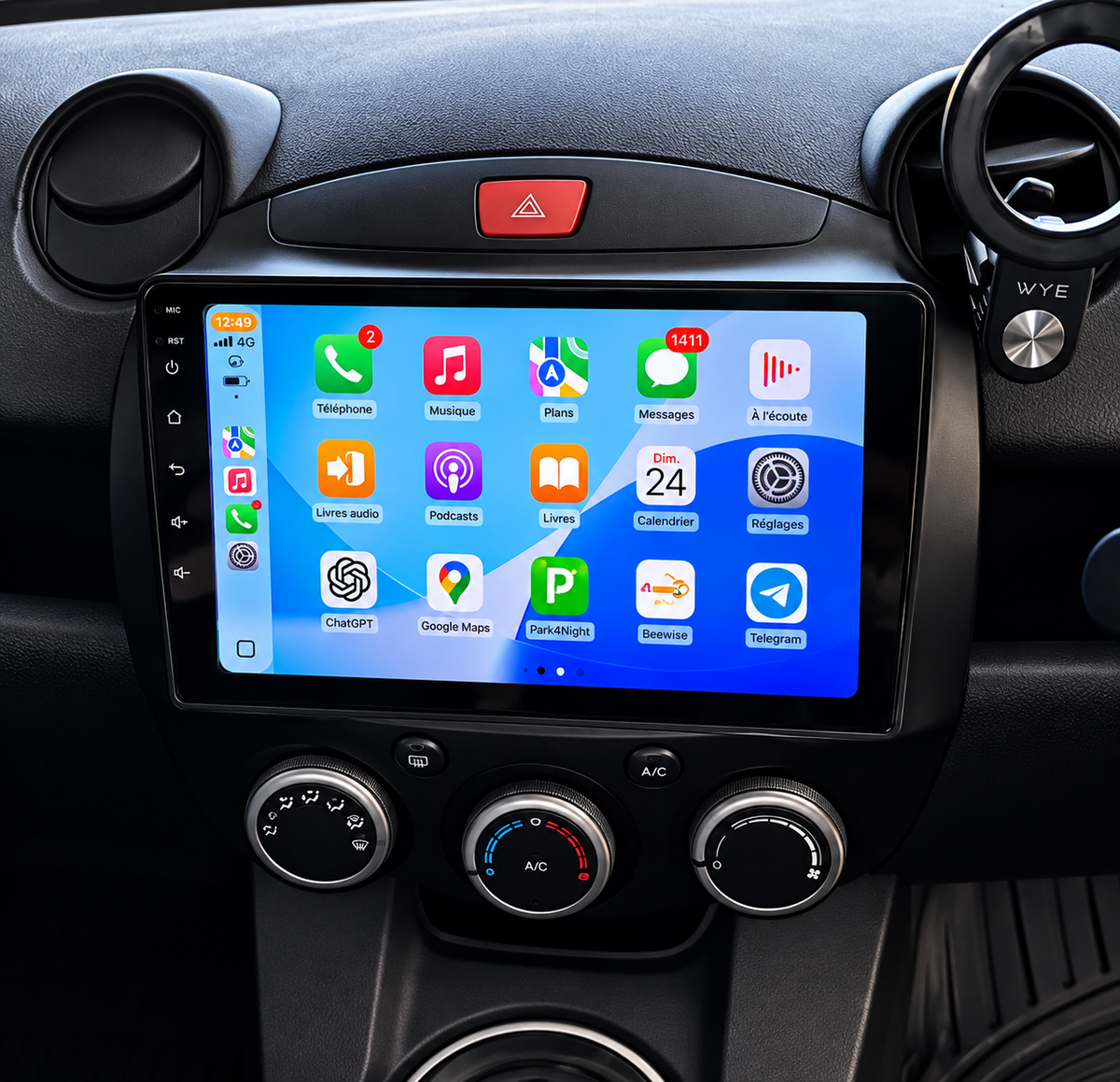 Écran CarPlay Android Auto Mazda 2 (2007-2014) — Spark Auto