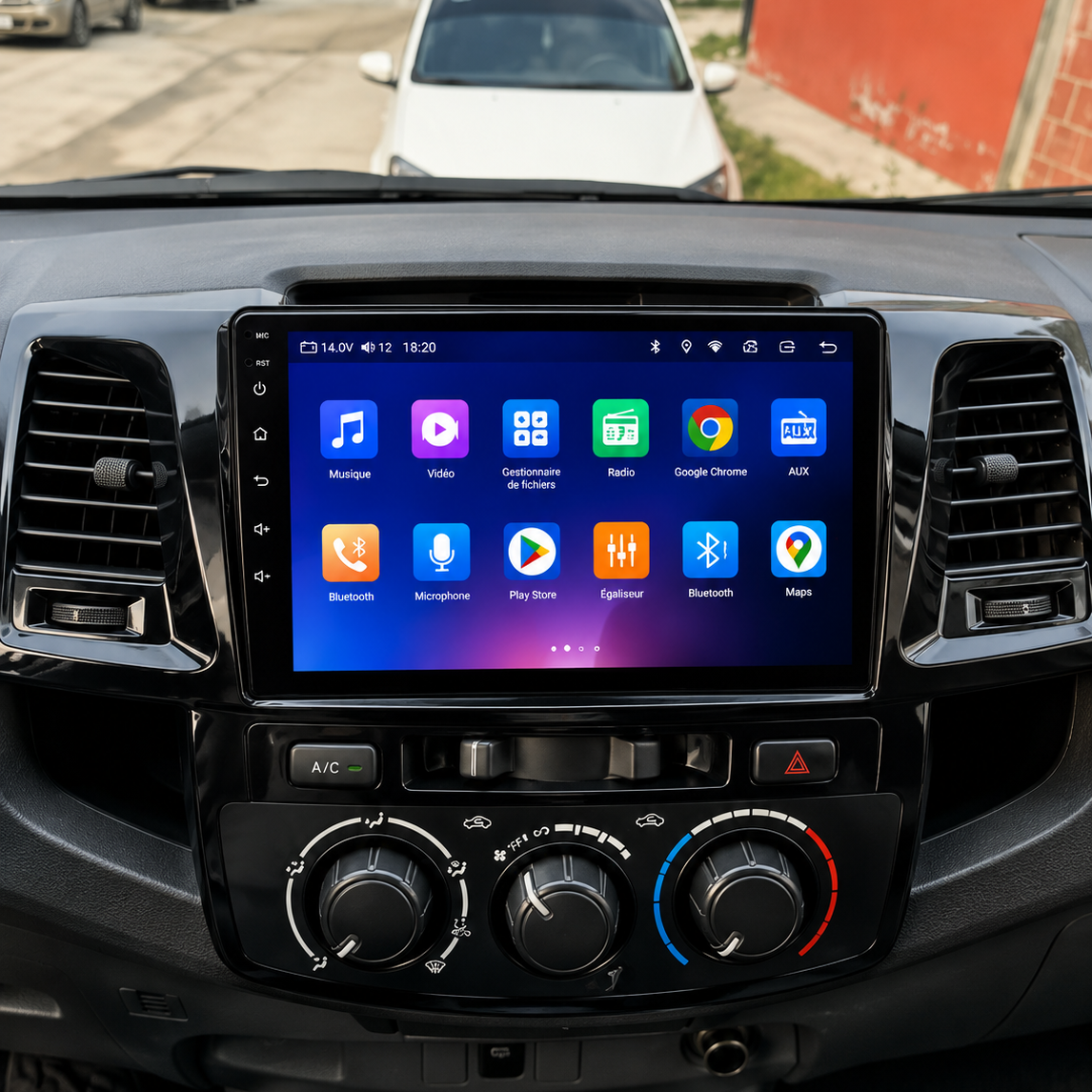 Écran CarPlay Android Auto Toyota Hilux (2007-2015) — Spark Auto