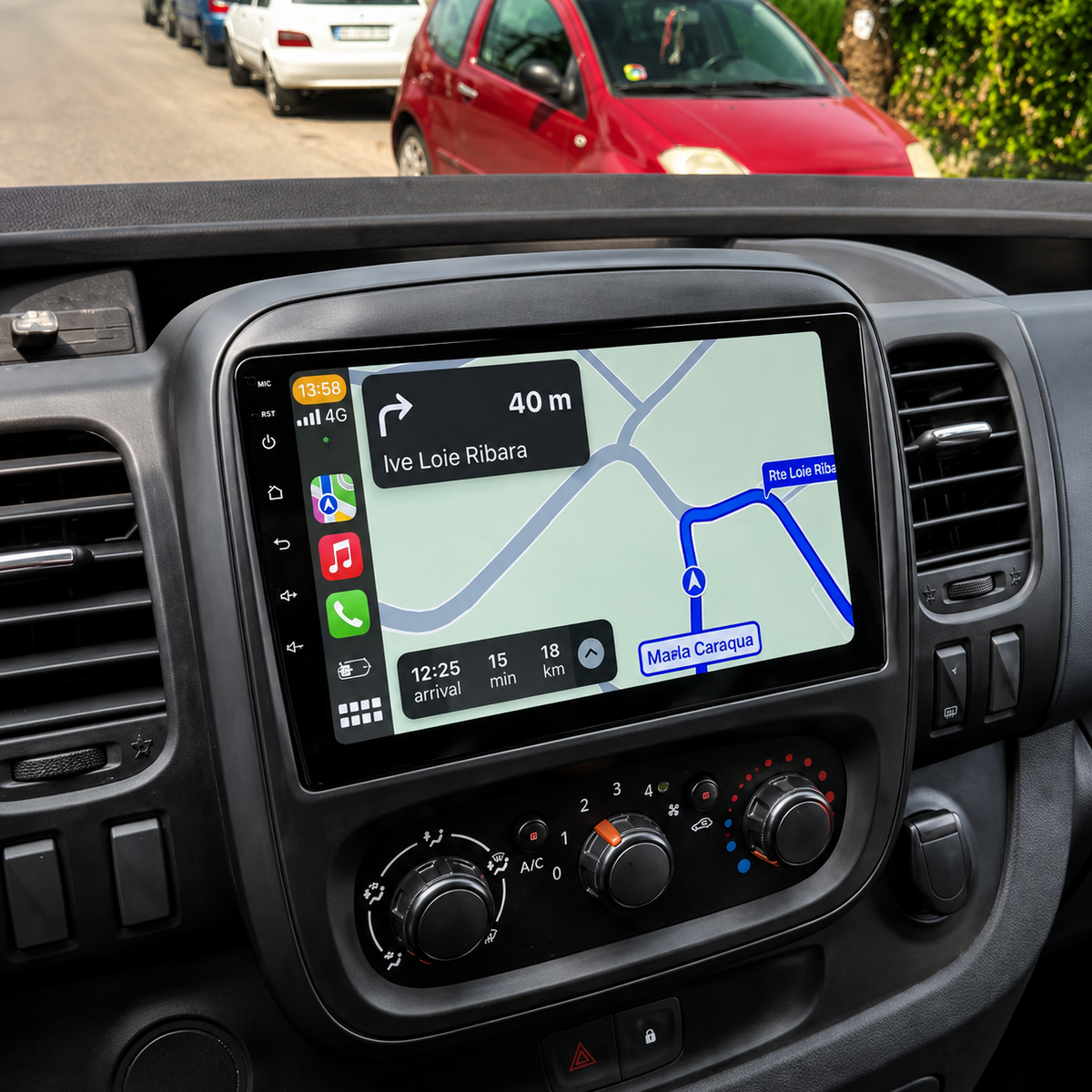Écran CarPlay/Android Renault Trafic 3 (2014-2021) — Écran HD tactile sans fil