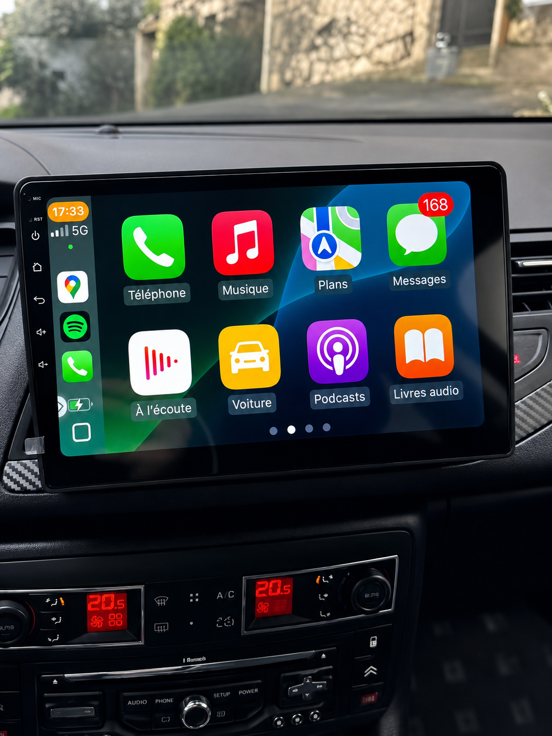Écran CarPlay Android Auto Citroën C5 (2008-2017) — Spark Auto