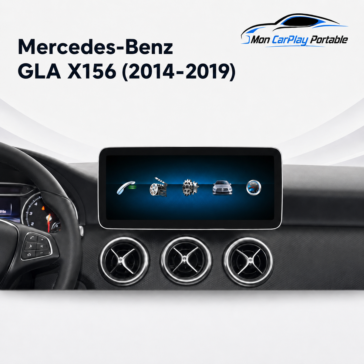 Écran CarPlay Android Auto Mercedes Classe GLA X156 (2014-2015) — Spark Auto