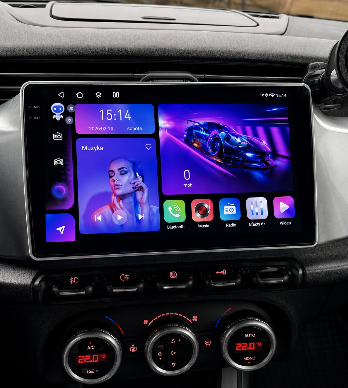 Pantalla CarPlay/Android Alfa Romeo Giulietta (2015-2018) — Pantalla táctil HD inalámbrica